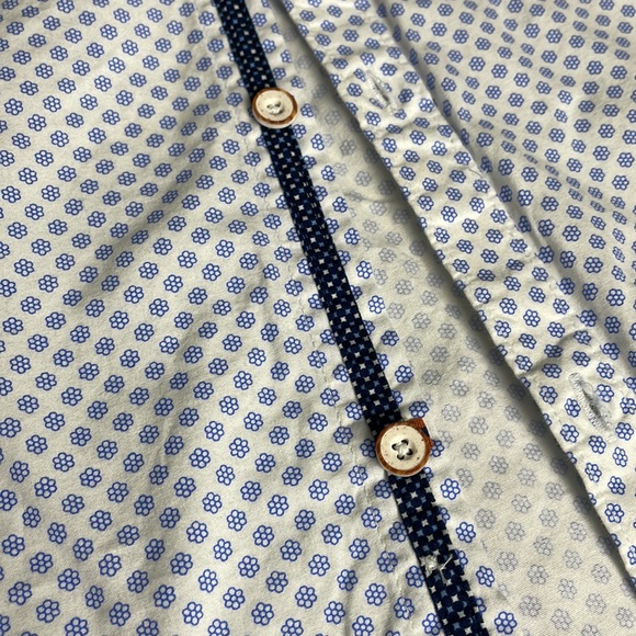 Denim & Flower Ricky Singh Slim Fit Casual Button Down Short Sleeve- size Large - Picture 7 of 12